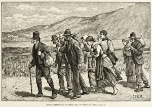 Irish Harvesters Print: Labourers on their way to England