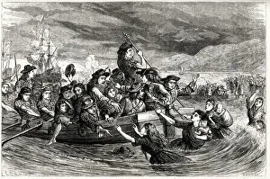 Irish Jacobite troops leaving Limerick for France, also known as the Flight of the Wild Irish Jacobite troops leaving Limerick for France, also known as the Flight of the Wild