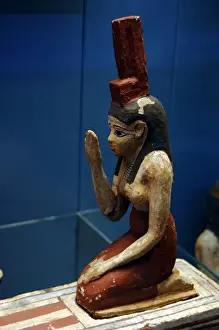 Ptolemaic Period Sculpture Prints: Isis in mourning for Osiris. Egypt