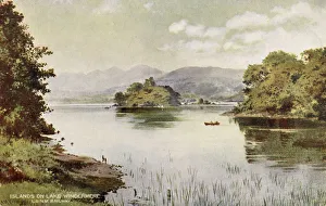 Islands on Lake Windermere, Lake District, Cumbria Islands on Lake Windermere, Lake District, Cumbria