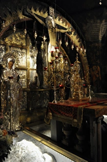 Israel. Jerusalem. Church of the Holy Sepulchre. Golgotha al Israel. Jerusalem. Church of the Holy Sepulchre. Golgotha al