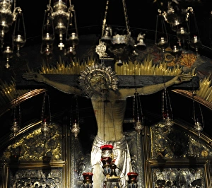 Israel. Jerusalem. Church of the Holy Sepulchre. Golgotha al Israel. Jerusalem. Church of the Holy Sepulchre. Golgotha al