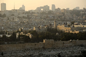 Israel. Old City of Jerusalem. Walls. Sunset Israel. Old City of Jerusalem. Walls. Sunset