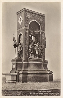 Istanbul, Turkey - The Turkish Republic Monument Istanbul, Turkey - The Turkish Republic Monument