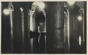 The Istanbul Underground Cistern circa 1929 Print
