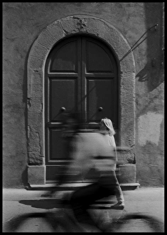 Italian doorway blurred figures, Italy Italian doorway blurred figures, Italy
