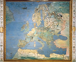 ITALY. Caprarola. Villa Farnese. Map of Europe ITALY. Caprarola. Villa Farnese. Map of Europe