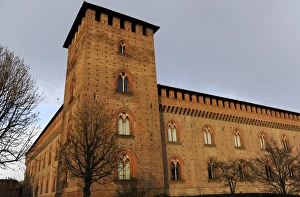 Italy. Pavia. The Castle of Visconti. 1360-1366. By Galeazzo Italy. Pavia. The Castle of Visconti. 1360-1366. By Galeazzo