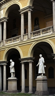 Italy. Pavia. Courtyard in University of Pavia Italy. Pavia. Courtyard in University of Pavia