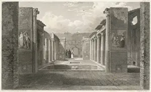 Italy Prints: Pompeii Print: The Court of the Piscina (Bath)