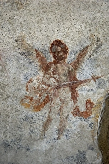 ITALY. Pompeii. Cupid. Roman art. Early Empire ITALY. Pompeii. Cupid. Roman art. Early Empire