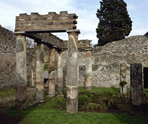 Italy. Pompeii. Villa of Diomedes. Atrium-peristyle Italy. Pompeii. Villa of Diomedes. Atrium-peristyle