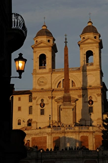 Italy. Rome. The church of the Santissima Trinita dei Monti Italy. Rome. The church of the Santissima Trinita dei Monti