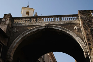 Italy. Rome. Farnese Arch in Via Giulia Italy. Rome. Farnese Arch in Via Giulia