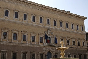 Italy. Rome. Palazzo Farnese Italy. Rome. Palazzo Farnese