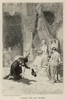 Ivanhoe Print: Rowena and the Palmer