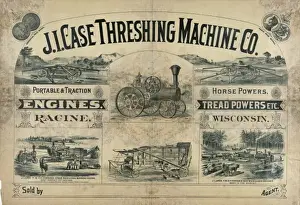 Classic Agricultural Machinery Prints: J. I. Case Threshing Machine Co
