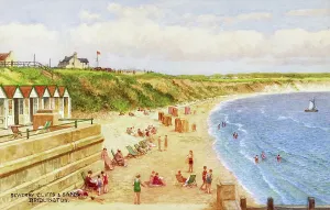 Prints of Bridlington, Yorkshire - Sewerby Cliffs and Sands by W Carruthers Affleck Painting Prints: Bridlington Print - Sewerby Cliffs and Sands, Yorkshire