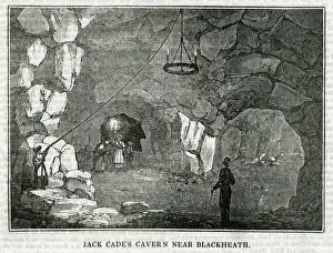 Historical Sites In England Prints: Jack Cades Cavern
