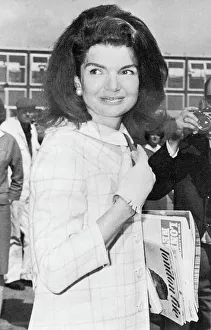 Jackie Kennedy carrying London Life magazine Jackie Kennedy carrying London Life magazine