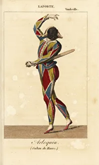 Jacques Francois Laporte as Arlequin in Le Jacques Francois Laporte as Arlequin in Le