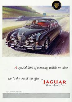 Jaguar car advertisement