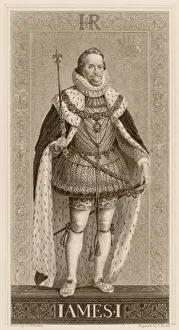 Historical British Monarchs Prints: James I (Williams)