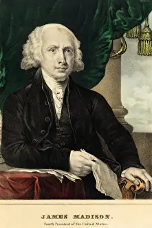 US Presidents Portraits Prints: James Madison