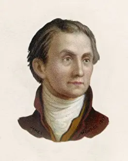 Historical Figures Artwork Prints: James Monroe / Scrap