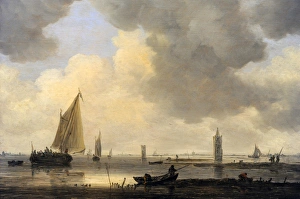 Jan Josephszoon van Goyen (1596-1656). Watchtowers in an Est Jan Josephszoon van Goyen (1596-1656). Watchtowers in an Est