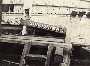 Japanese battleship Shikishima, Blackwall, London Japanese battleship Shikishima, Blackwall, London