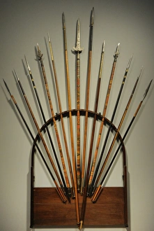 Java War or Diponegoro War. 1825-1830. Spear rack of Governo Java War or Diponegoro War. 1825-1830. Spear rack of Governo