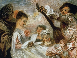 Jean-Antoine Watteau, The Music Lesson Jean-Antoine Watteau, The Music Lesson