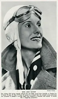 Female Aviators History Prints: Jean Batten