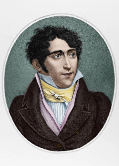 Jean Coralli (1779-1854). Engraving. Colored Jean Coralli (1779-1854). Engraving. Colored