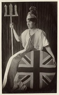 Jean Russell in Fancy Dress as Britannia Jean Russell in Fancy Dress as Britannia