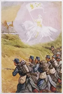 Historical Battle Scene Prints: Jeanne D arc