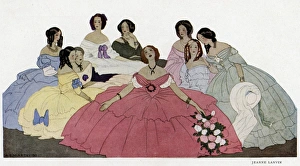 Jeanne Lanvin costume designs in theatre tableau Jeanne Lanvin costume designs in theatre tableau