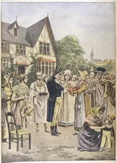 Smallpox Vaccine History Prints: Jenner / Petit Journal