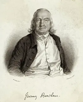 Jeremy Bentham Print - Portrait of Philosopher