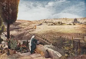 Jerusalem Print - A View from the Mount of Olives 1912