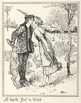 German Fairy Tales Prints: Jesper the Hare Herder