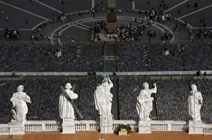 Jesus and the Apostles on the roof of St. Peters Basilica Jesus and the Apostles on the roof of St. Peters Basilica