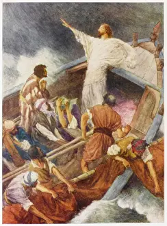 Christian Artwork For Sale Prints: Jesus Calms Storm