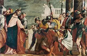 Prints of Jesus and the Centurion by VERONESE, Paolo Caliari, called Paolo (1528-1588). This painting referrs to chapter 8 from St. Matthews Gospel Paolo Veronese Prints: Jesus and the Centurion Print from Matthew 8