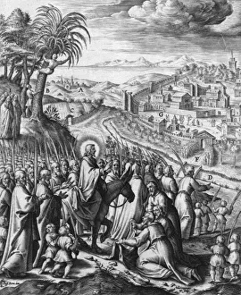 New Testament Scenes Prints: Jesus on a Donkey