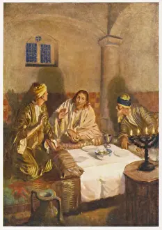 Resurrection Of Christ Prints: Jesus at Emmaus