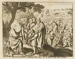 Historical Bible Events Prints: Jesus Feeds Multitude