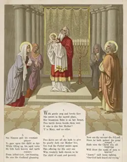 Bible Scene Illustrations Prints: Jesus Presented to God