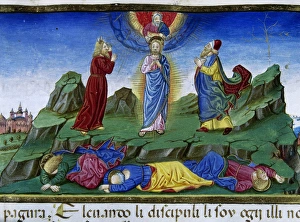 Being Jesus transfigured on the mountain with Moses Being Jesus transfigured on the mountain with Moses